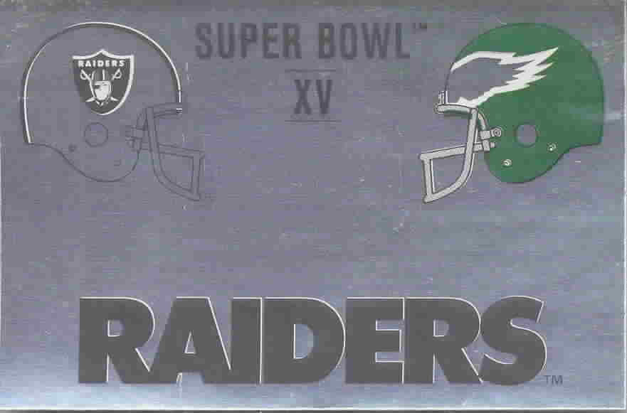 1989 Panini Football Super Bowl Foil Stickers